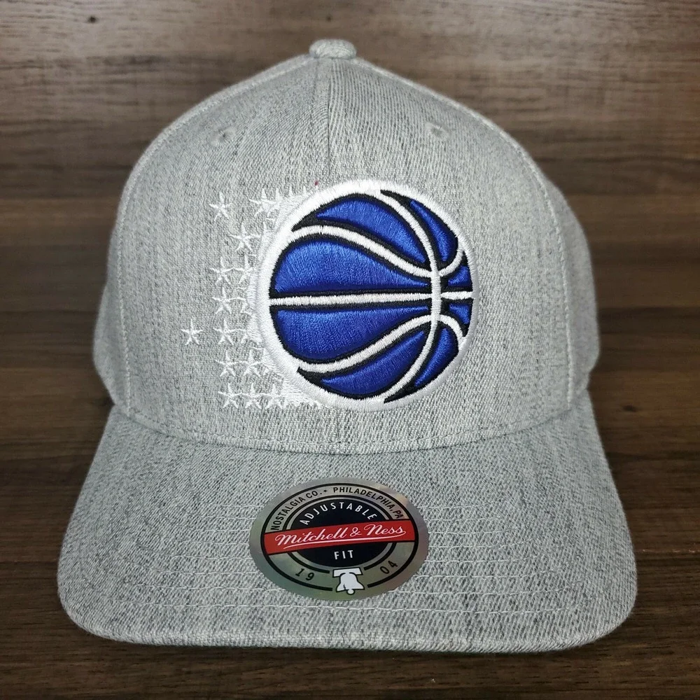 Orlando Magic‎ Mitchell & Ness NBA Snapback Hat Cap 3D Logo Textured Gray NWT